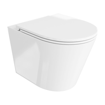 HOMELIKE Zestaw GEBERIT DUOFIXBASIC + przycisk delta chrom kwadratowy + miska WC Galve 3.0 tornado