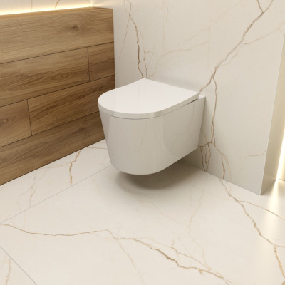 HOMELIKE Zestaw GEBERIT DUOFIXBASIC + przycisk delta czarny prostokątny + miska WC Versoni 3.0 tornado