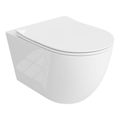 HOMELIKE ZESTAW GROHE 4 w 1 + przycisk czarny prostokątny +miska WC Sinto grande 2.0 tornado
