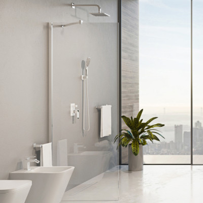 OMNIRES MARINA KABINA PRYSZNICOWA TYPU WALK-IN, 90 CM DNR90XCRTR