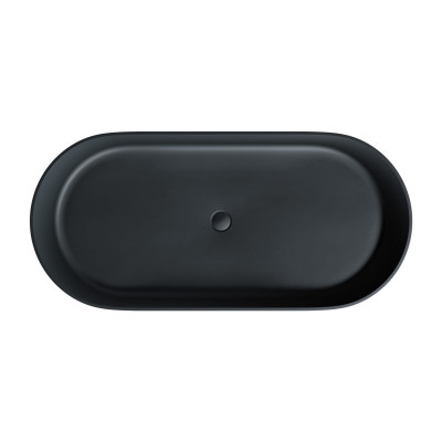 OMNIRES OVO WANNA WOLNOSTOJĄCA MARBLE+, 160X75 CM, Z SYFONEM OVOWWBLV