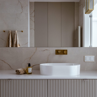 OMNIRES OVO UMYWALKA NABLATOWA MARBLE+, 55X36 CM OVOUNBP