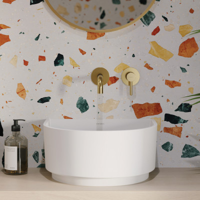 OMNIRES CADENCE UMYWALKA NABLATOWA MARBLE+, 42 X 37 X 19 CM CADENCE420BM