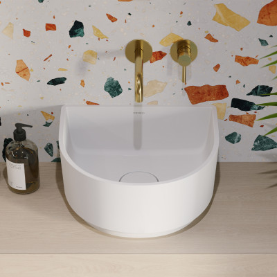 OMNIRES CADENCE UMYWALKA NABLATOWA MARBLE+, 42 X 37 X 19 CM CADENCE420BM