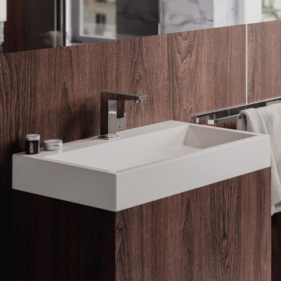 OMNIRES THASOS UMYWALKA NABLATOWA/WISZĄCA MARBLE+, 70 X 42 CM THASOS700BP