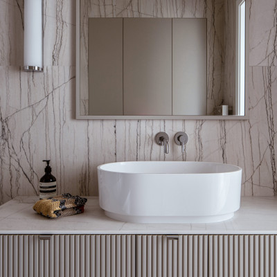 OMNIRES CADENCE UMYWALKA NABLATOWA MARBLE+, 62 X 42 X 19 CM CADENCE620BP