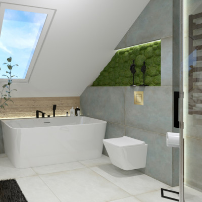 HOMELIKE ZESTAW GROHE 4 w 1 + przycisk złoty prostokątny + miska WC Lago