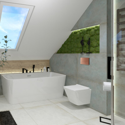 HOMELIKE Zestaw wc 4 w 1 Lago + przycisk miedź szczotkowana prostokątny (101.3.6)