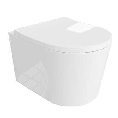 HOMELIKE Zestaw wc 4 w 1 Versoni 3.0 tornado + przycisk gunmetal prostokątny (101.3.6)