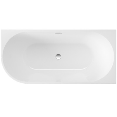 Deante Silia wanna 160x75 cm przyścienna biała KDS016P