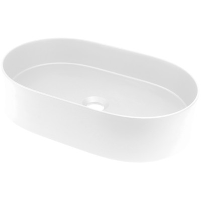 Deante Silia umywalka 55x35 cm owalna nablatowa biała CQS_AU6S
