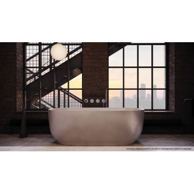 Deante Silia bateria wannowo-prysznicowa podtynkowa stal BQSF18P