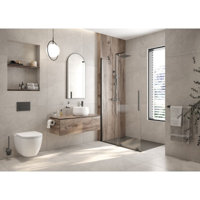 Deante Arnika szczotka toaletowa ścienna titanium ADA_D711