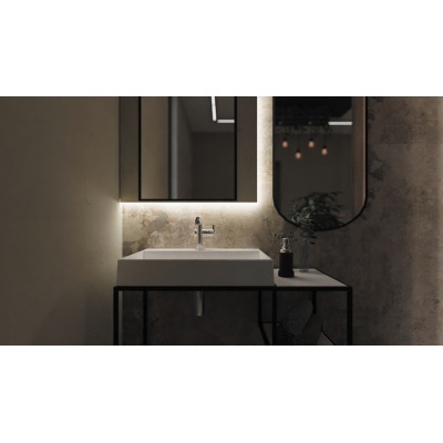 Deante Silia bateria umywalkowa stojąca chrom BQS_024M