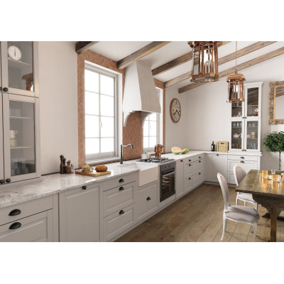 Deante Sabor zlewozmywak ceramiczny 59,5x47,5 cm biały ZCB610K