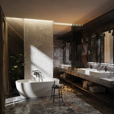 Deante Temisto umywalka 50x40 cm nablatowa prostokątna biała CDT6U4S