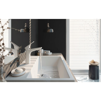 Deante Temisto umywalka 60x50 cm nablatowa prostokątna biała CDT6U6S