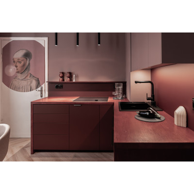 Deante Momi bateria kuchenna stojąca czarna BKM_N73M