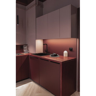 Deante Momi bateria kuchenna stojąca czarna BKM_N73M