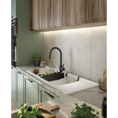 Deante Lima bateria kuchenna stojąca czarna BBMN72M