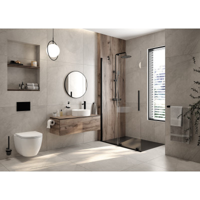 Deante Round miska WC z deską wolnoopadającą wisząca bez kołnierza biały połysk CGRD6ZPW