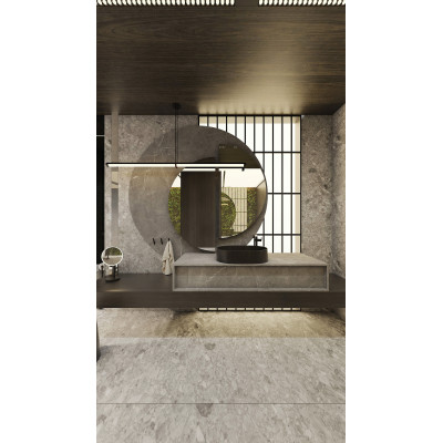 Deante Silia umywalka 55x35 cm owalna nablatowa czarna CQS_NU6S