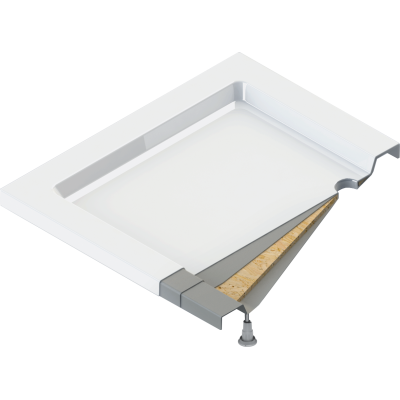 Deante Jasmin brodzik 80x90 cm prostokątny biały KGJ049B