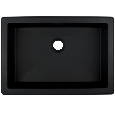 Deante Correo umywalka 50x35 cm prostokątna wpuszczana-podblatowa czarna CQR_NU5U