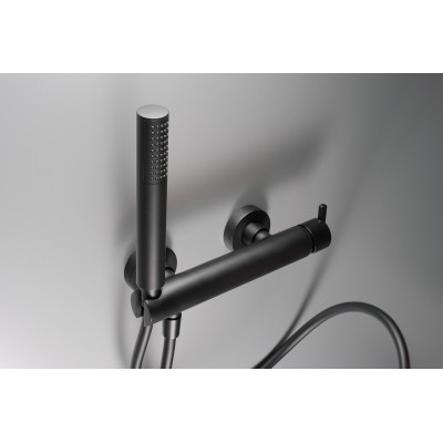 Deante Silia bateria prysznicowa ścienna czarna BQSN41M