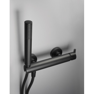 Deante Silia bateria prysznicowa ścienna czarna BQSN41M