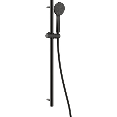 Deante Arnika zestaw prysznicowy z drążkiem czarny mat NQAN51K