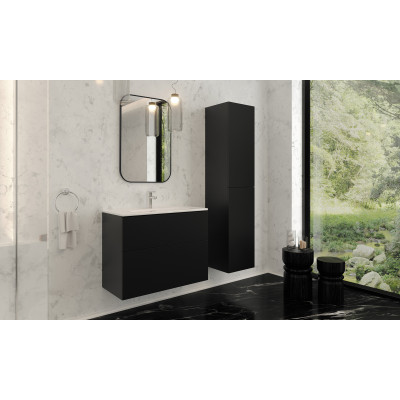 Deante Mokko lustro 50x75 cm prostokątne czarny ADMN801