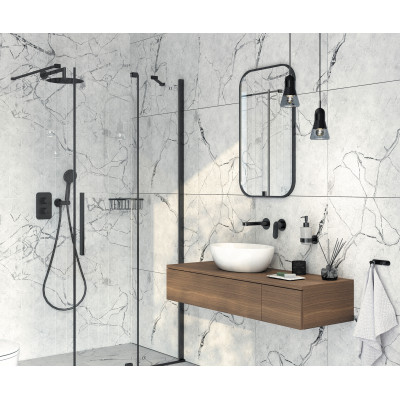 Deante Mokko lustro 50x75 cm prostokątne czarny ADMN801