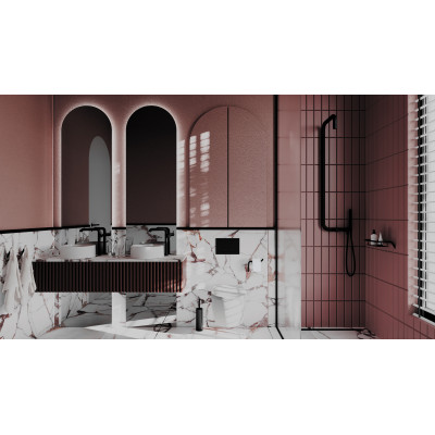 Deante Silia Nero uchwyt na papier toaletowy czarny mat ADIN211