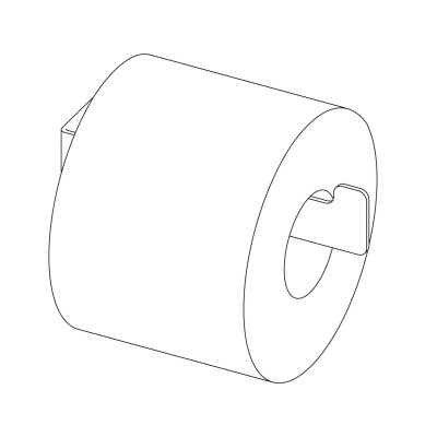 Deante Mokko uchwyt na papier toaletowy czarny mat ADMN211