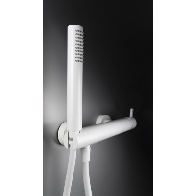 Deante Silia bateria prysznicowa ścienna biała BQS_A41M