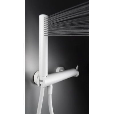 Deante Silia bateria prysznicowa ścienna biała BQS_A41M