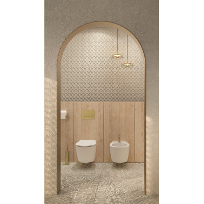 Deante przycisk spłukujący do WC złoty szczotkowany CSTR51P