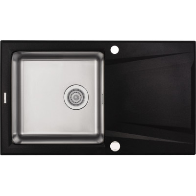 Deante Prime zlewozmywak granitowo-stalowy 86x50 cm grafitowy ZSR_G113