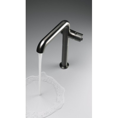 Deante Silia bateria umywalkowa stojąca titanium BQSD24K