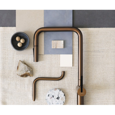 Deante Momi bateria kuchenna stojąca brązowa BKM_C73N