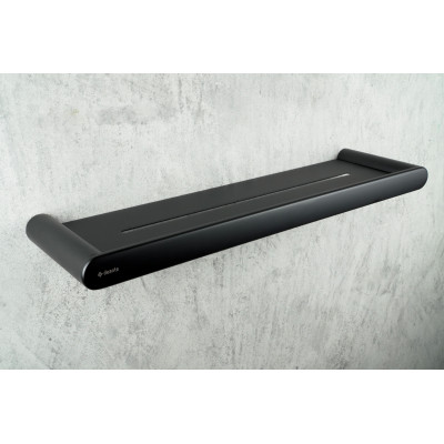 Deante Round półka ścienna czarny mat ADRN511