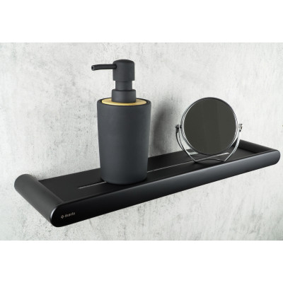 Deante Round półka ścienna czarny mat ADRN511