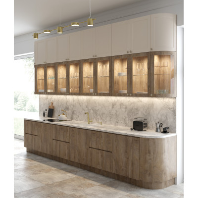 Deante Silia bateria kuchenna stojąca złoty szczotkowany BQS_R73M