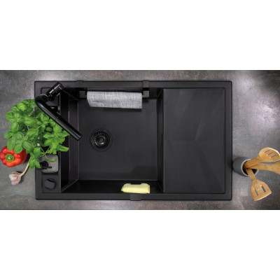 Deante Magnetic zlewozmywak granitowy 64x50 cm biały ZRM_A11A