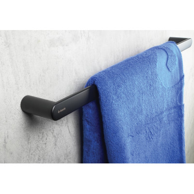 Deante Round wieszak na ręcznik 60 cm ścienny czarny mat ADRN621