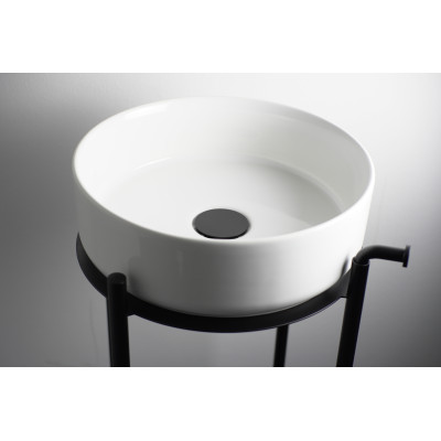 Deante Silia konsola podumywalkowa 36x36x84 cm czarna CKS_N36A