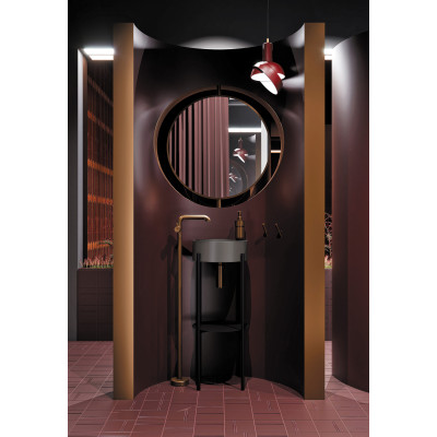 Deante Silia konsola podumywalkowa 36x36x84 cm czarna CKS_N36A