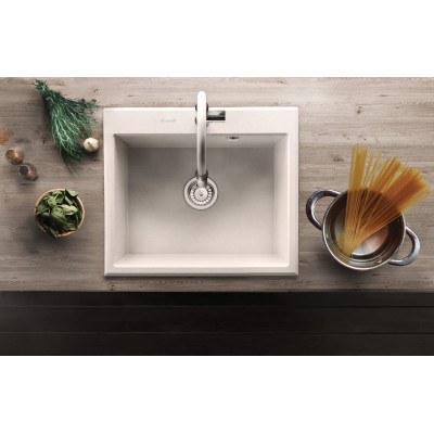 Deante Andante zlewozmywak granitowy 60x52 cm biały ZQN_A103