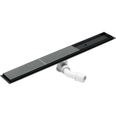 Deante Nero odpływ liniowy 80 cm odwracalny czarny mat KOSN08D
